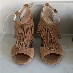 M. Gemi suede sandals with fringe. Size 38 worn 1x